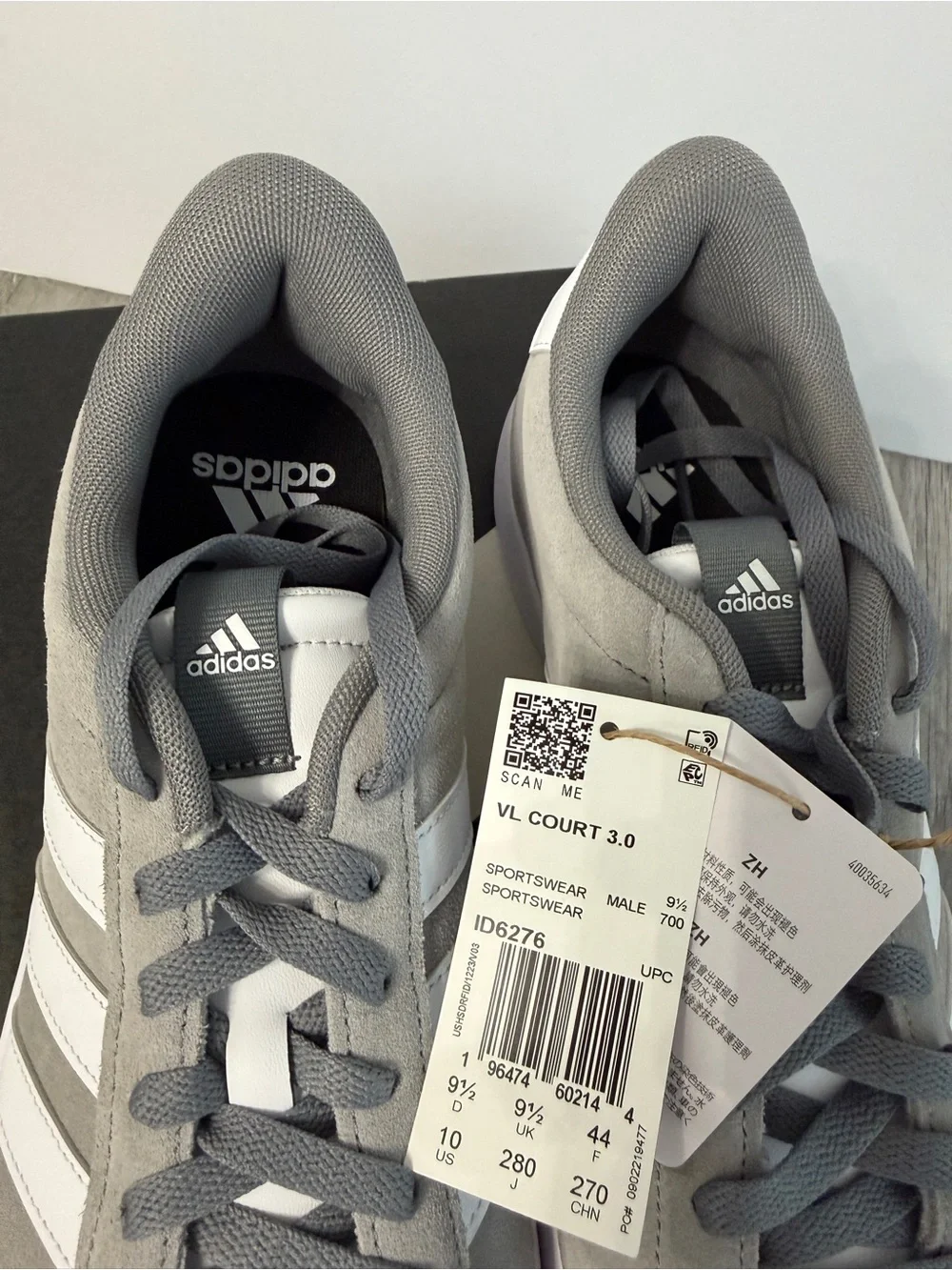 Adidas Men’s VL Court 3.0 Shoes NWT Size 10